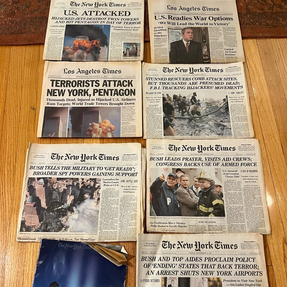 9/11 Newspaper Collection